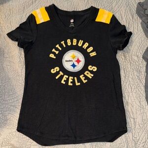 10 for $20 SALE ⭐️ Pittsburgh Steelers Girls Black/Yellow Tee size youth large
